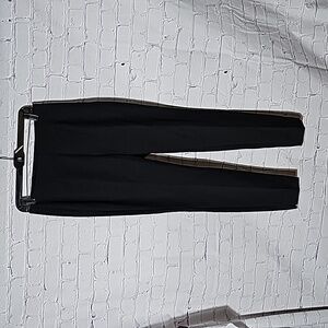 White House Black Market The Skinny black side zip ankle tab pants WP80